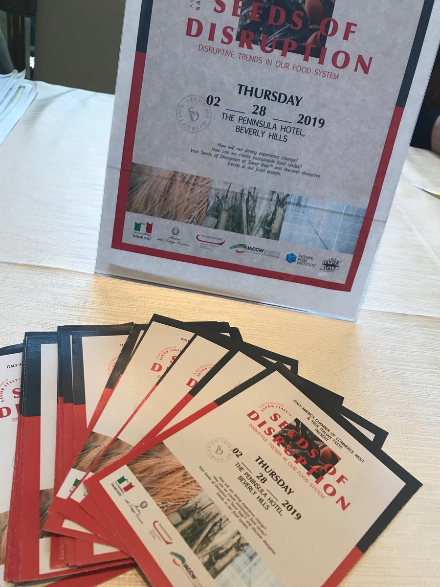 Iaccw_La's tweet photo. Food innovation and #SeedsofDisruption with the #FutureFoodInstitute #RenewalMill #NimaSensors #Faceto #AlchemistLab
@TasteTrue
at Savor Italy https://t.co/8ykQWiAx9E
