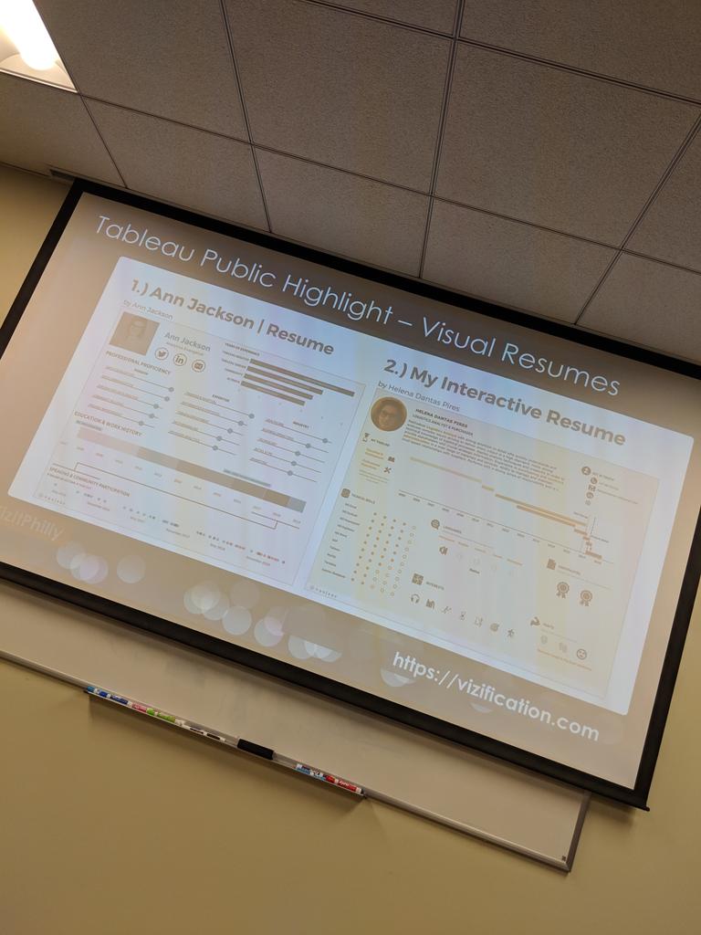 Resume vizes are all the rage right now, get in on the action. #VizItPhilly