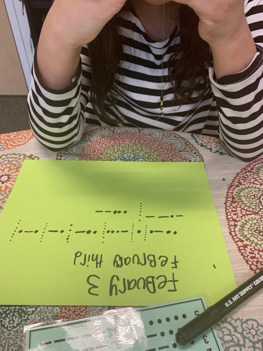 MrsBissler's tweet photo. I’m going to have to buy more beads if the #MorseCode bracelets keep being such a hit! Lots of creativity and processing. “We Love Granny” and their grandma’s birthday were the messages today. #CreativeCounseling Should my new profession be a jeweler 🤔 @MPEScougars @MPCSVA https://t.co/HXpBnlLfqu