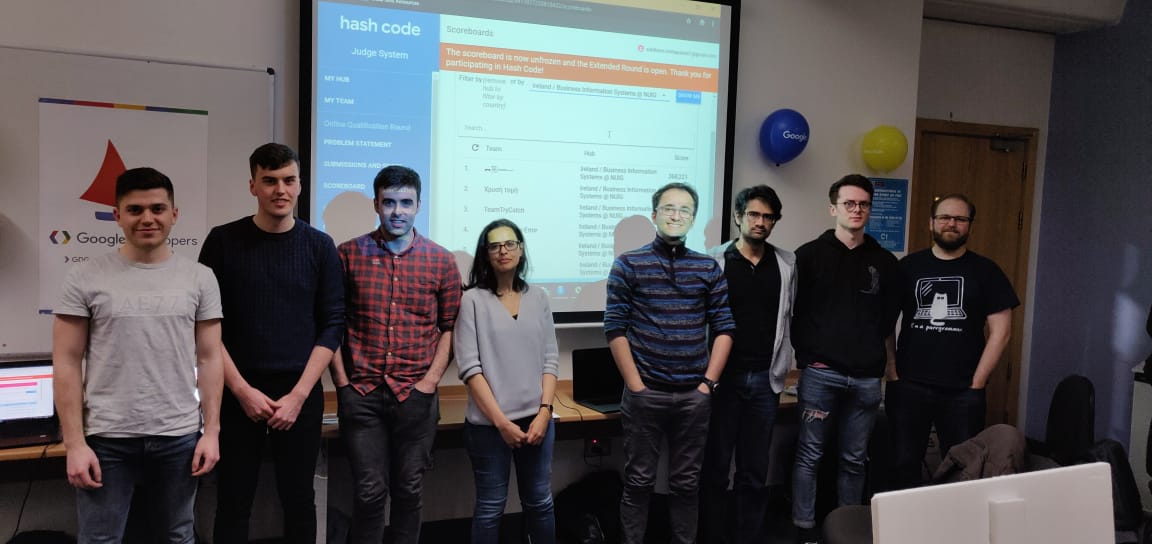 GoogleHashCode1's tweet image. Top 3 Teams at NUIG HUB:
1.︻芫══----
2.Χρυσή τομή
3.TeamTryCatch
Thank you all for participating!
@GoogleHashCode1 @LaunchPadNUIG @Lero_NUIGalway @NUIGBASoC @NUIGCairnes @NUIGCompsoc #Google #HashCode #Coding #Challenge
@DennehyD @Cregkeane @GdgGalway @nuigalway
