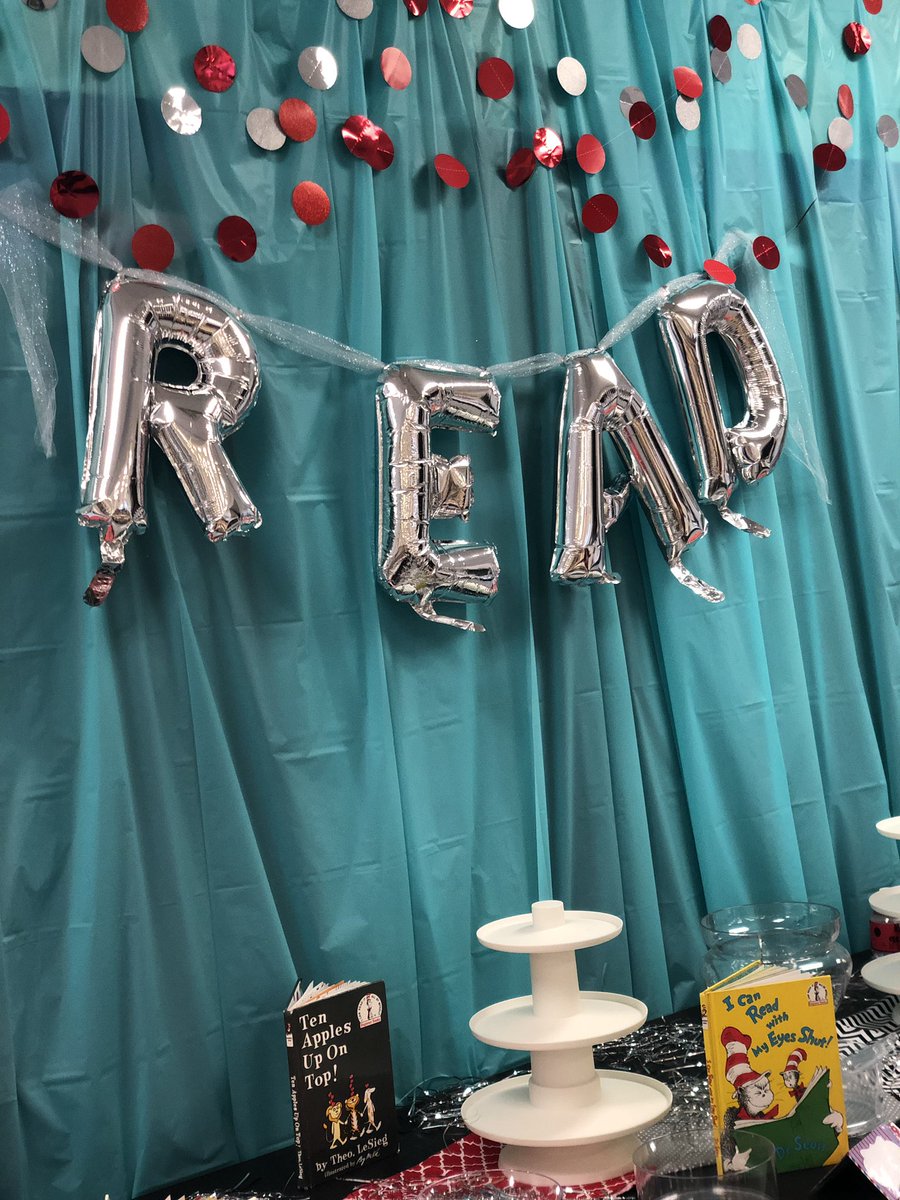 TOMORROW IS GOING TO BE SO AWESOME! I cannot wait to celebrate #ReadAcrossAmerica with <a href="/BlueHazeWSISD/">Blue Haze Elementary</a>! 🙌 #bhegameon