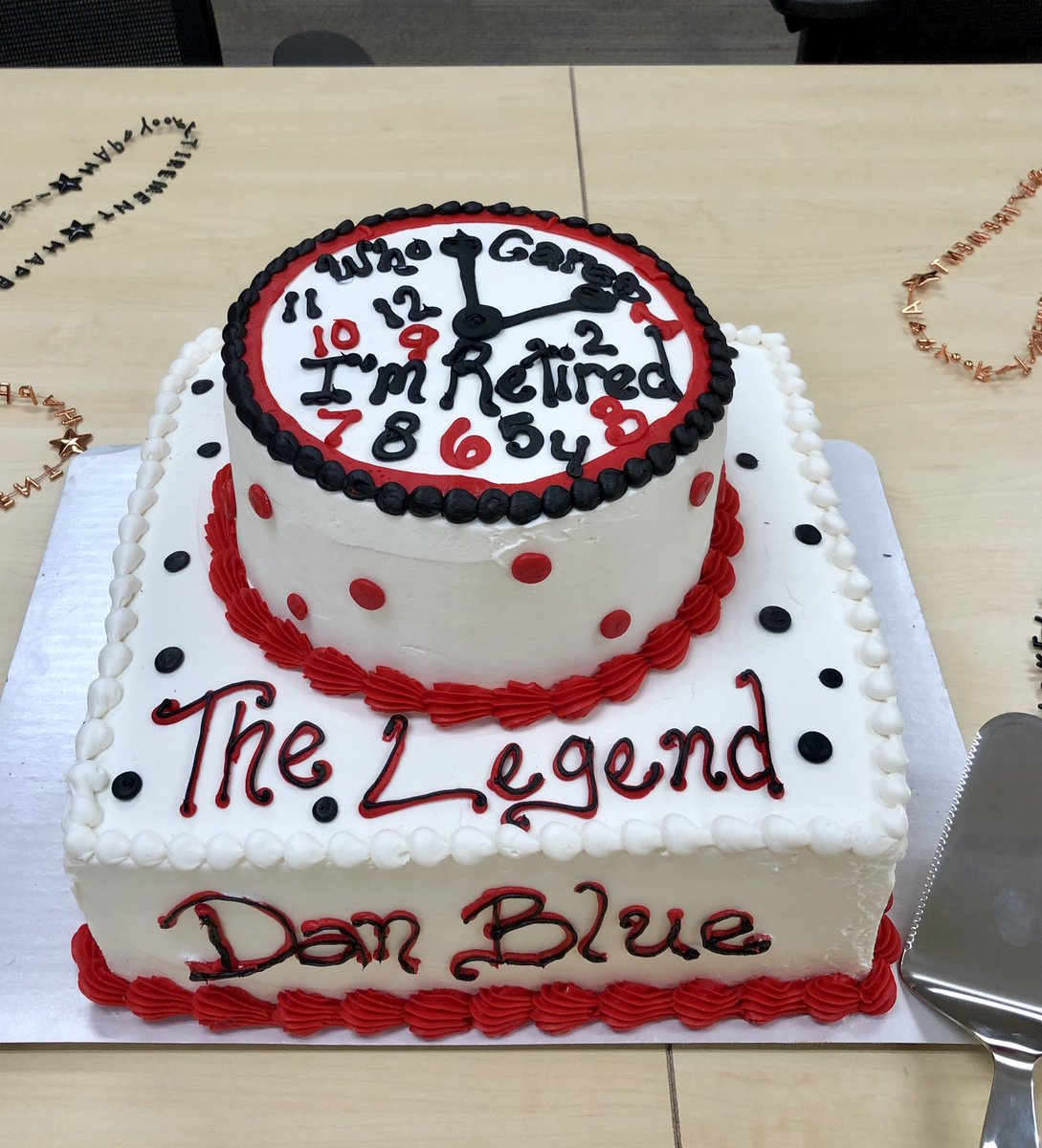 It’s a Bitter Sweet Day in D122...Dan Blue, The Legend, is retiring!!