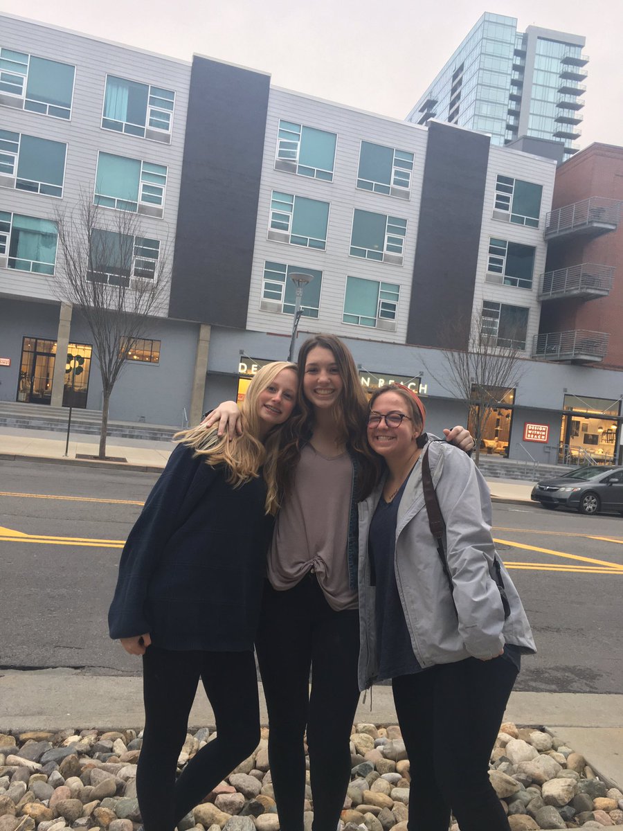 DocGoldenWB's tweet photo. @haleyemcmenomy with Emma and Madison in Nashville for the @JCCHS_yearbook trip https://t.co/h0SM0IXcFo