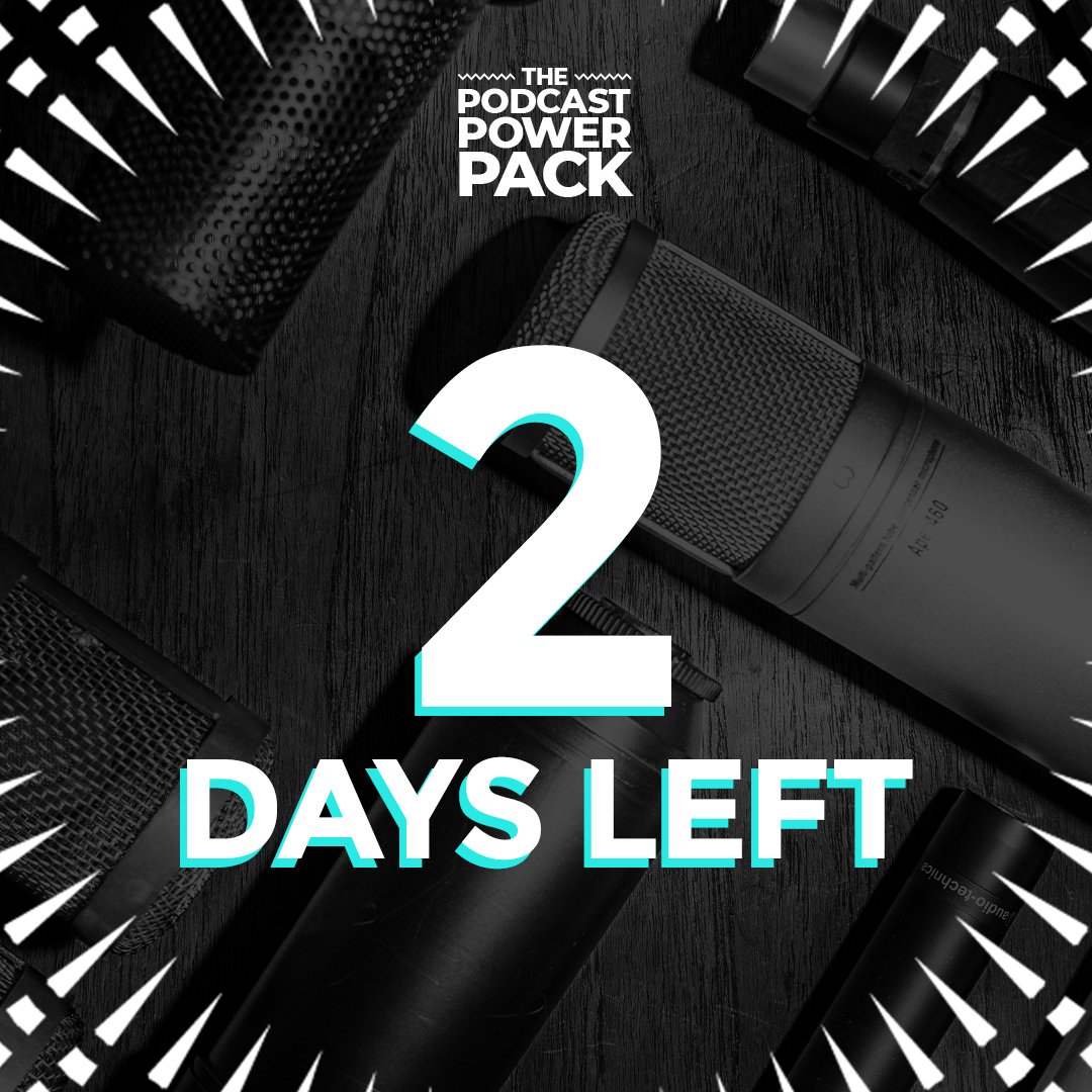 podpowerpack's tweet image. 2 DAYS LEFT to get your hands on the #Podcast deal of the year with The Podcast Power Pack!

20+ expert podcasters share their secrets on how to produce, promote, monetize &amp;amp; systematize your show!
#podcasting #podernfamily #podcasters

podcastpowerpack.com