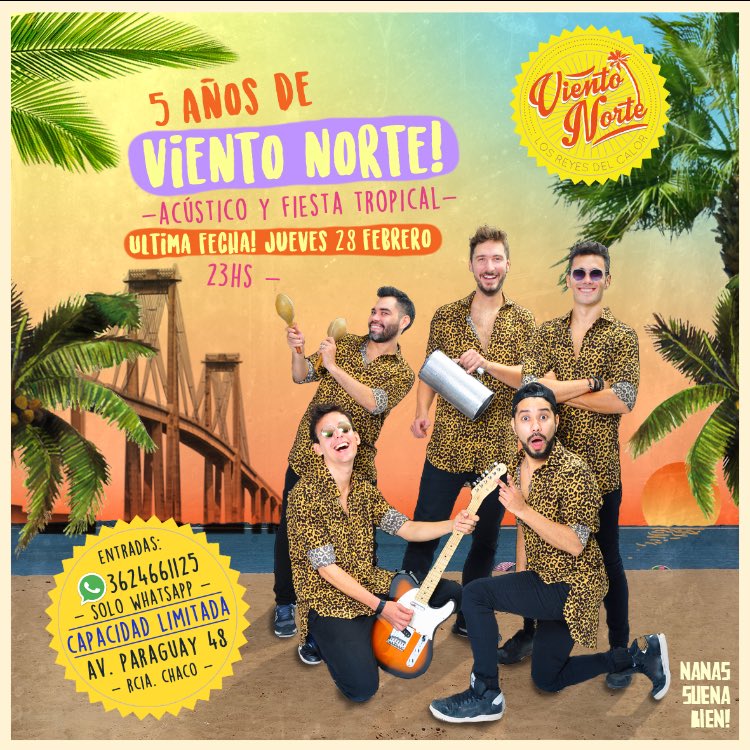 Hoy se viene la última fecha en #nanassuenabien 🌴 Desenchufamos la heladera y que se pudra TODO! 🎉