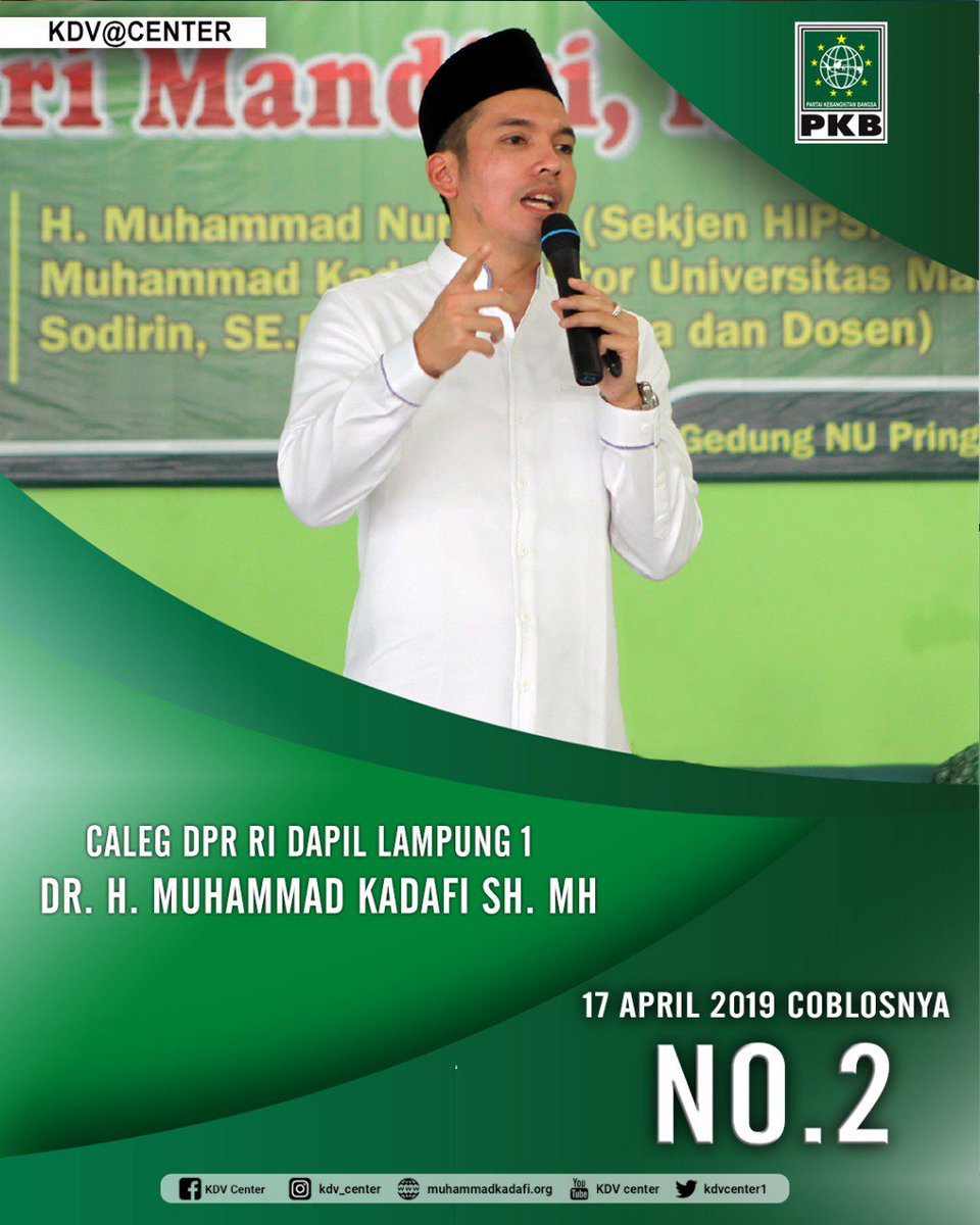 Kdvcenter1's tweet photo. https://t.co/uNkqrJrkCL 
#Lampung 17 April 2019 Jangan Golput ya,, Jangan lupa ke TPS. #KadafiLampung. https://t.co/2wkV3m4DqL