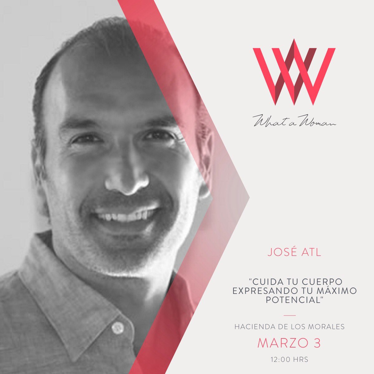 joseatlds's tweet photo. Te invito al Power Talk “#Cuida tu #Cuerpo #Expresando tu #Máximo #Potencial” que impartiré el domingo 3 de marzo a las 12pm  en la plataforma What a Woman Mexico. Hacienda de los Morales 

https://t.co/hUgeKetc1m

José Atl
Consultor, Conferencista y Coach en Potencial Humano. https://t.co/GsJNjIWj6Z