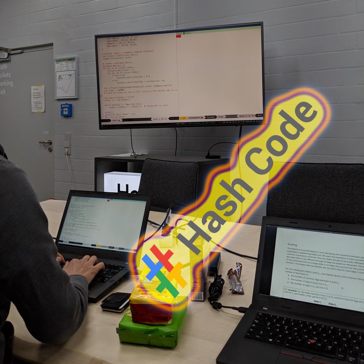 plapadoo's tweet image. We are working on this years google #hashcode 2019 problem. Are you too? #plapadoo #ready4hashcode @insitubytes #hannover @Hafven