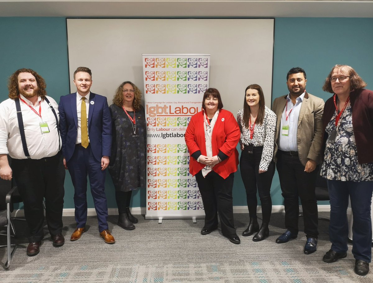 LGBTLabour's tweet photo. 3/5 We went to Labour Local Government Conference #lablocal19, Student Pride, and we campaigned for trans rights at Labour Women's Conference #labwomen19;
We relaunched @LGBTLabourNorth;
We campaigned for LGBT candidates in by-elections and ahead of the May local elections; https://t.co/vqmgDWTpPY