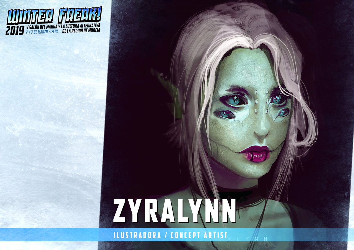 LaISLA_Spain's tweet photo. ¡No paramos! ¡Más y más artistazos! ¡@Rollinbubbles_, @SarAngelyst, @Zyralynn_art y @alexafv_art! ¡Están deseando veros en @winterfreak_mur! https://t.co/NEWPLB1XX5