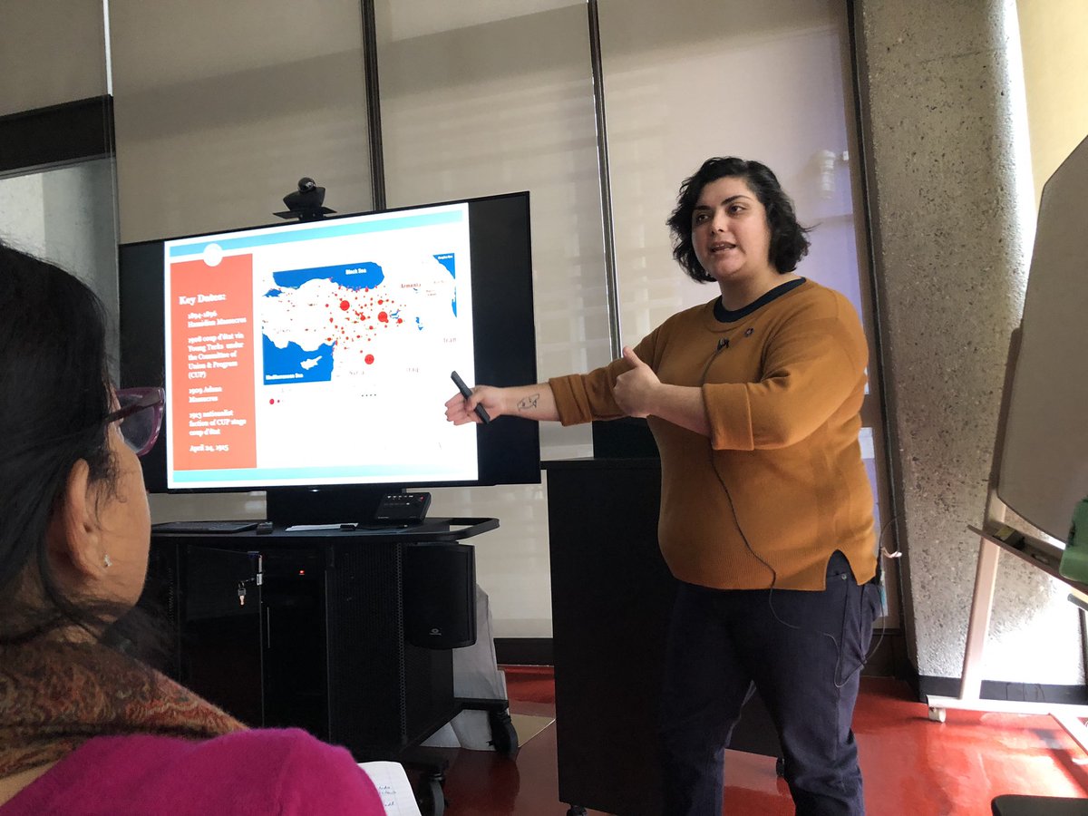 Kierra_USHMM's tweet photo. Campus outreach in British Columbia consulting with faculty at UBC, Simon Fraser, and kpu and promoting Maral Attallah's research on the Armenian Genocide. #USHMM https://t.co/gV7ThZA6aF