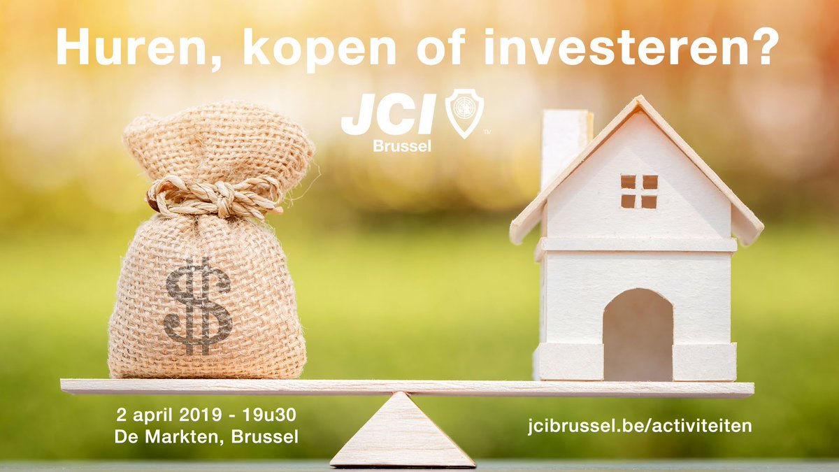 Vastgoedkeuzes hebben een grote persoonlijke financiële impact. Daarom kan je best goed geïnformeerd zijn vooraleer je beslist te investeren! JCI Brussel nodigt je uit op een leerrijke sprekersavond waar wij u alvast op weg helpen. Tickets: jcibrussel.fikket.com
