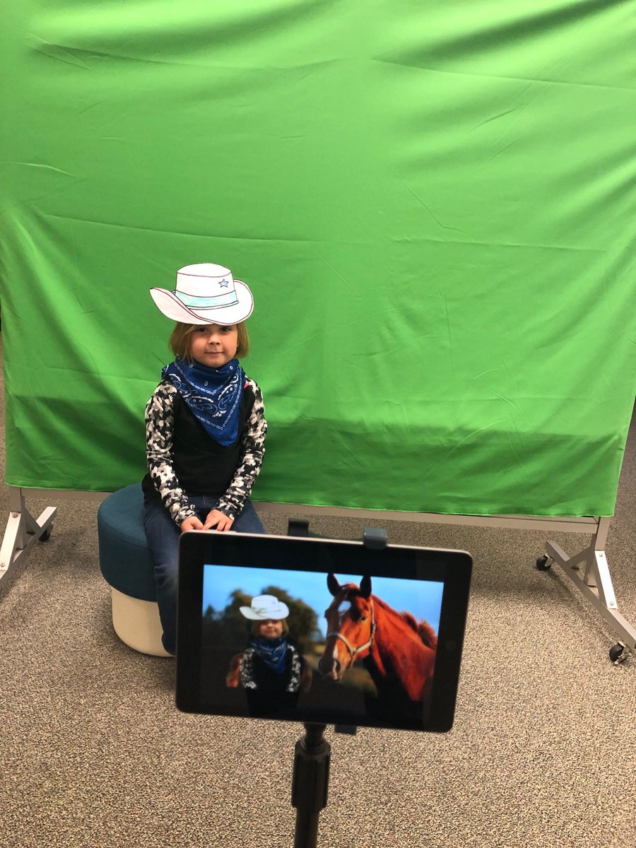 DoInkTweets's tweet photo. RT @MelissaBalcom: Greenscreen @DoInkTweets in the library for Cowboy Day in PreK! @HumbleISD_DL #HumbleClassTweets #DLDay @HumbleISD_FE https://t.co/Q0PBqB7W77 #doink #greenscreen