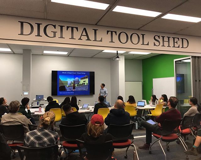 dhatcc's tweet image. Fantastic lecture yesterday by @cmcnews Professor Daniel Michon for #endangereddataweek. The audience included students in the @cmcnews #dhccstudio course, students in the @pomonacollege advanced #GIS course, and a variety of other interested members of the community. Wonder…