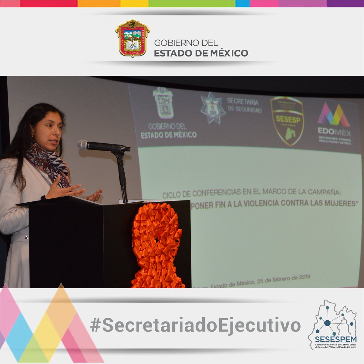 SecretariadoGEM's tweet photo. #SESESPEMInforma
El Arq. @VictorAguilarT y personal del @SecretariadoGEM, participaron en el ciclo de conferencias dirigidas a servidores públicos, en el marco de la campaña: "Únete para poner fin a la Violencia contra las Mujeres" #DíaNaranja, fomentada por la @ONUMujeresMX. https://t.co/FHlxqFNikU