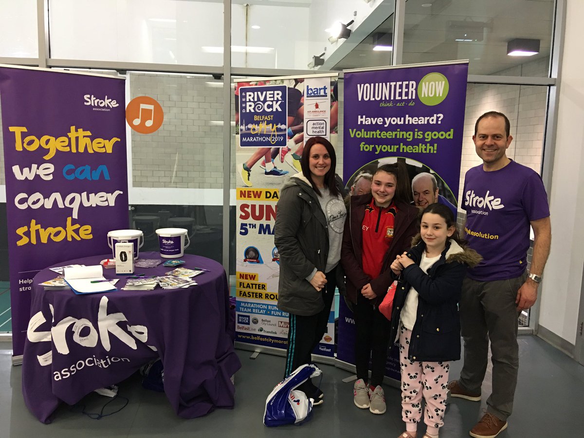 marathonbcm's tweet photo. Last chance to #win a Fitbit courtesy of @Deep_RiverRock and our fab goodie bags!
Here @Better_NI Falls Leisure Centre with @strokeassocni & @VolunteerNow1 until 8 for our FINAL #HealthMonthBCM
⏰ Don’t forget our entry rate @marathonbcm goes ⬆️ at midnight!
#ChooseBelfast https://t.co/p4OdfH1pC3