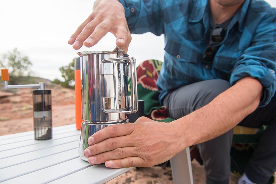 Premium espresso outside of a coffee shop? You betcha. Brew it yourself with the Moka Espresso Pot: bit.ly/2E65dlm.