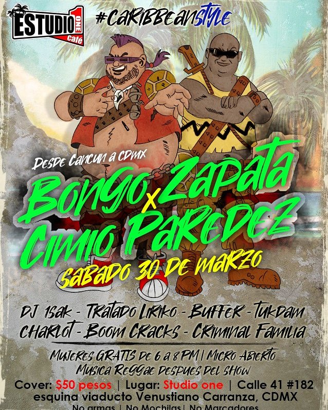 cimioparedez's tweet photo. Hola amigos de Ciudad De México nos vemos este 30 de marzo en: estudio one café (calle 41# 182 esquina viaducto Venustiano Carranza) toda la info en el fliyer.
*comparte y has feliz a muchos niños ceviche / ¡próximamente más fechas!
#cdmx #estilocaribe https://t.co/Om3xbl4OoA