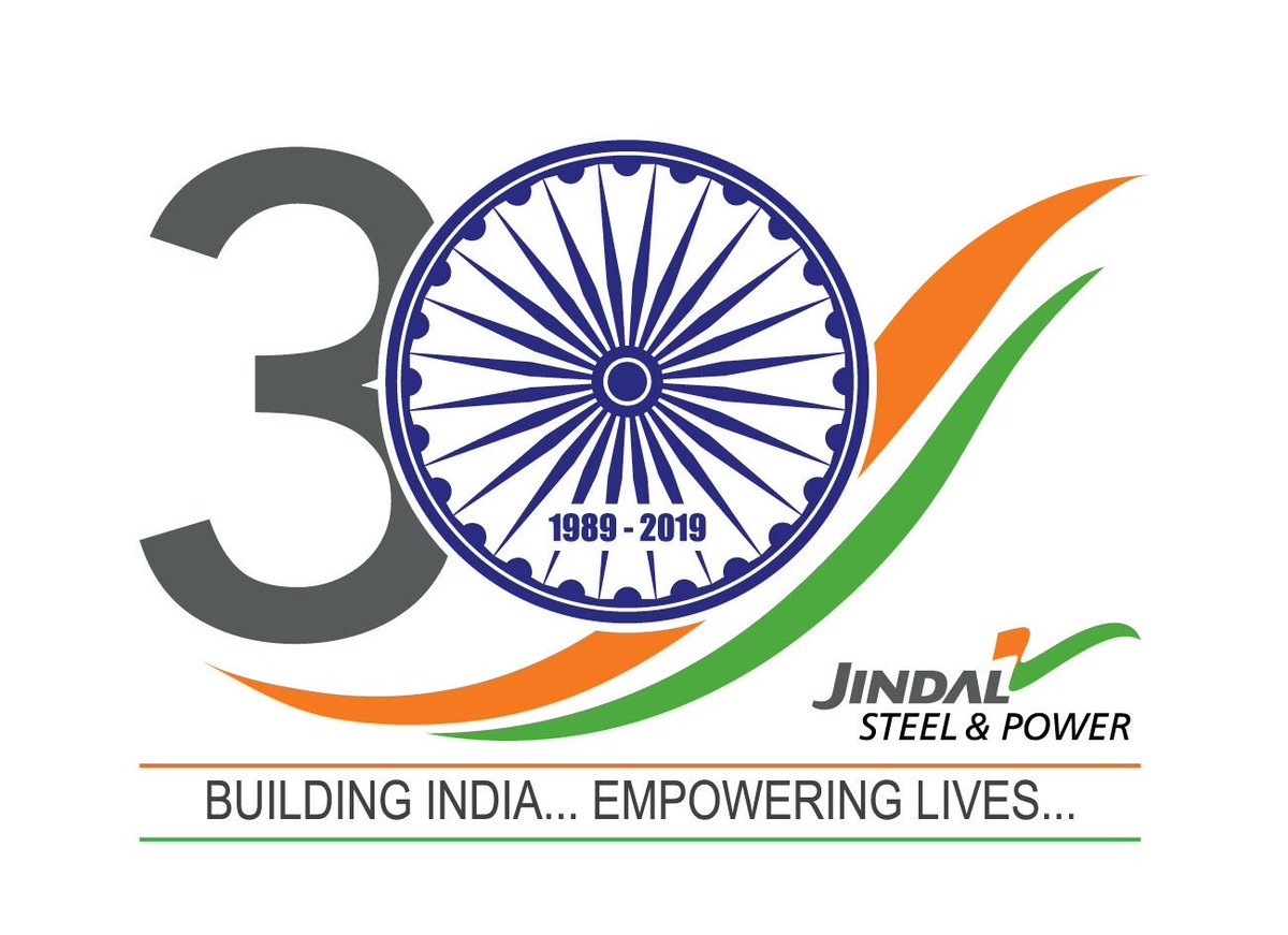 JindalSteel_In's tweet photo. Our glorious #30Years of nation building! Presenting the LOGO of Pearl Jubilee Commemoration... 

#BuildingIndia #EmpoweringLives https://t.co/t6dWk1Xht9