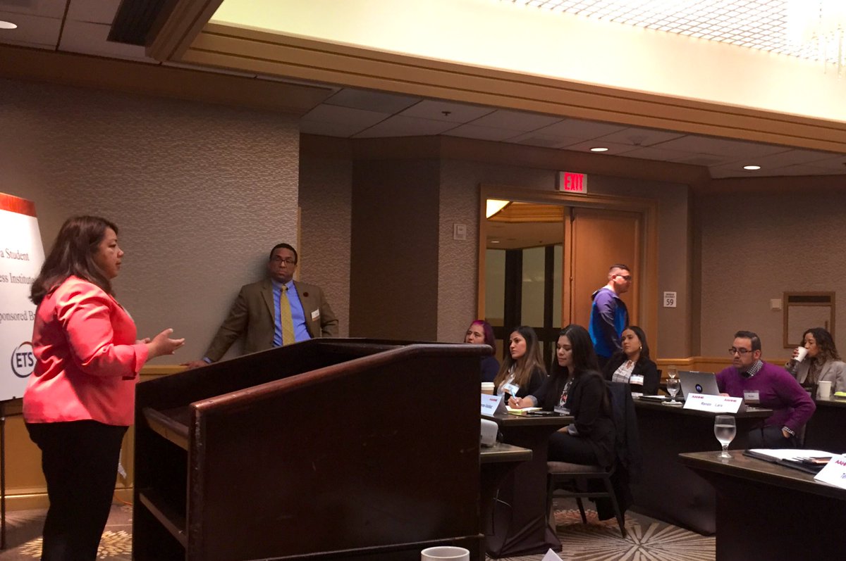 drdavidperezii's tweet image. Gracias @ETScorporate and @AAHHEorg for the invitation to co-lead the Latinx/a/o #StudentSuccess Institute.  We seek to advance #AntiDeficit practices, research, and policies.  #AAHHE19  #AAHHE2019