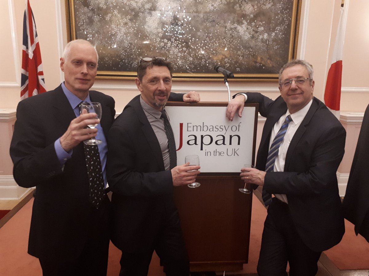 davewalshphd's tweet photo. Graham Brooks, Tom Ellis and me in typical pose . Great networking event. Much interest in our project! https://t.co/7DNX6jjMjn