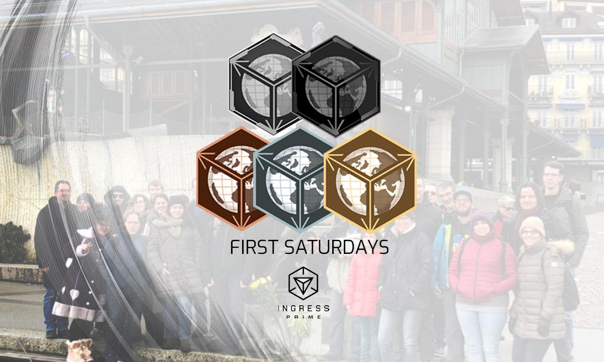 ingress's tweet photo. March’s #FirstSaturday is fast approaching! Find one near you at https://t.co/uC5QzobyXZ and don’t forget you earn 2xAP during the event. https://t.co/1DxSi06Wbf