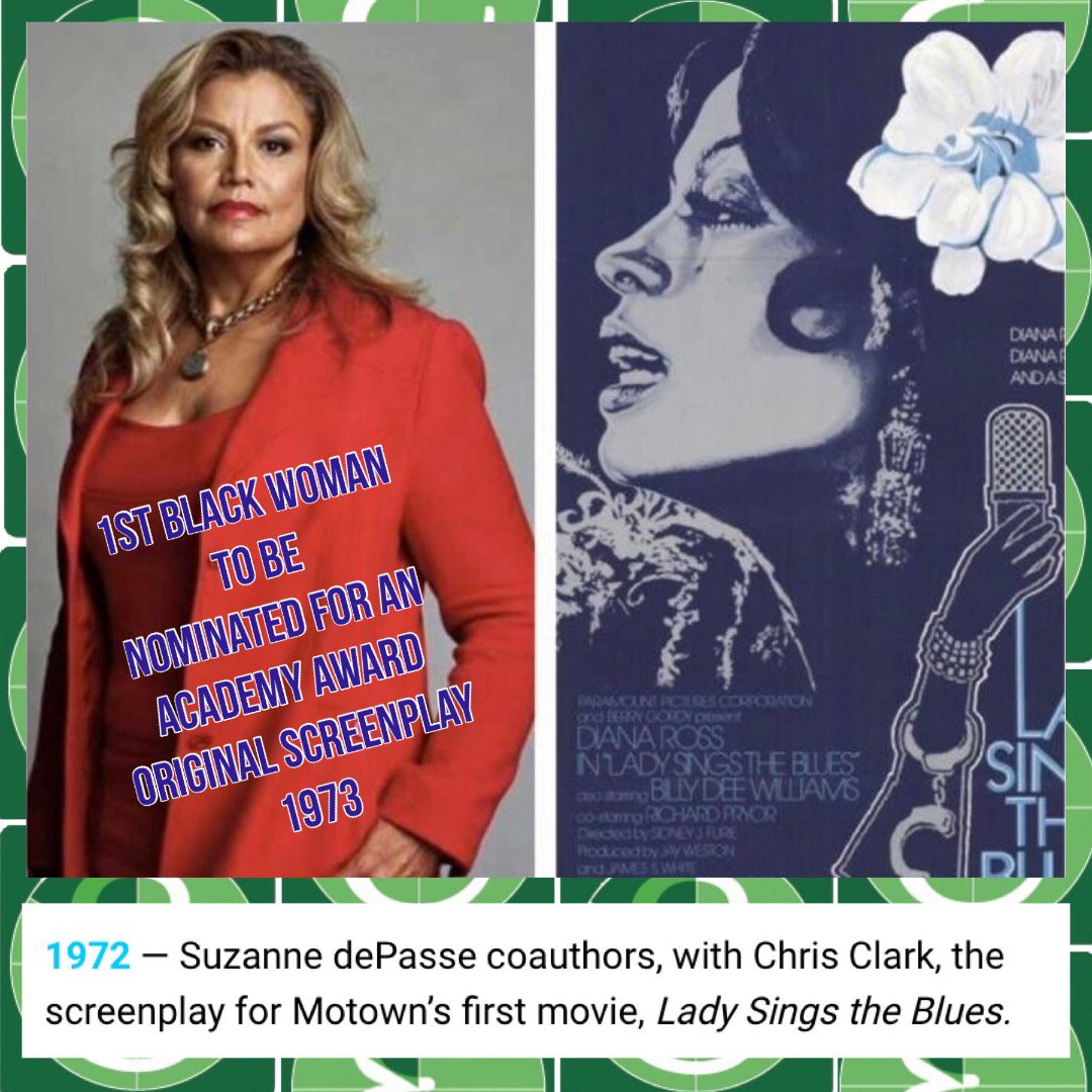 FilmFestEverett's tweet photo. #BLACKHERSTORY IN FILM!
#SUZANNEDEPASSE 1st black woman w/ nom for #AcademyAward #originalscreenplay #LadySingsTheBlues starring THE #legendary #DIANAROSS
+
discovered THE #JACKSON5 #micdrop

#motown
#blackwomeninifilm 
#everettfilmfestival
#thisiseverett https://t.co/XevVrVGPs6