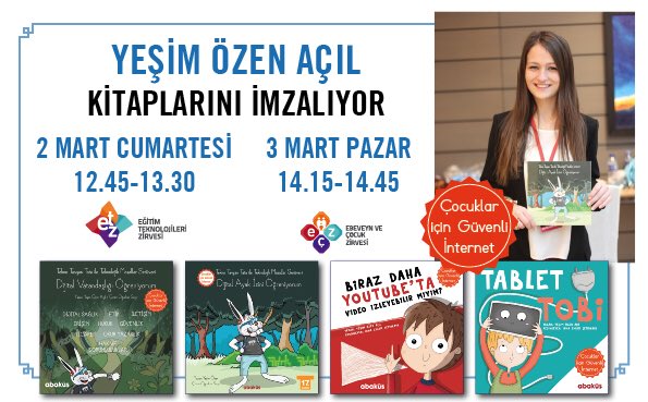 Büyük bir heyecanla beklediğim kitaplarım çıktı!🤩 2 Mart Cumartesi günü #ETZ19’da Abaküs Kitap standında okuyucularıyla buluşuyor olacak!📚#teknotavşantata #çocuklariçingüvenliinternet