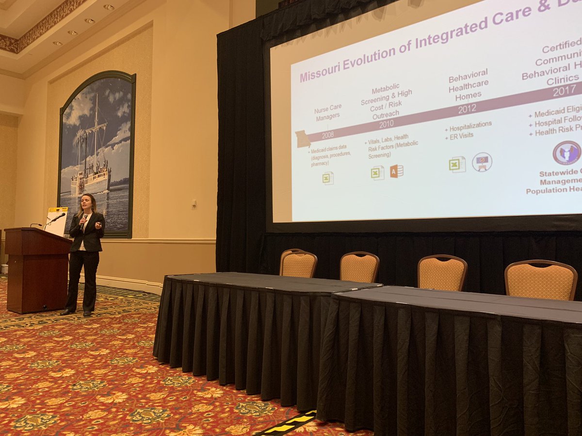 Our own Rachelle Glavin explaining integrated care and data in Missouri. #IntegratedHealth #BehavioralHealth #MentalHealth