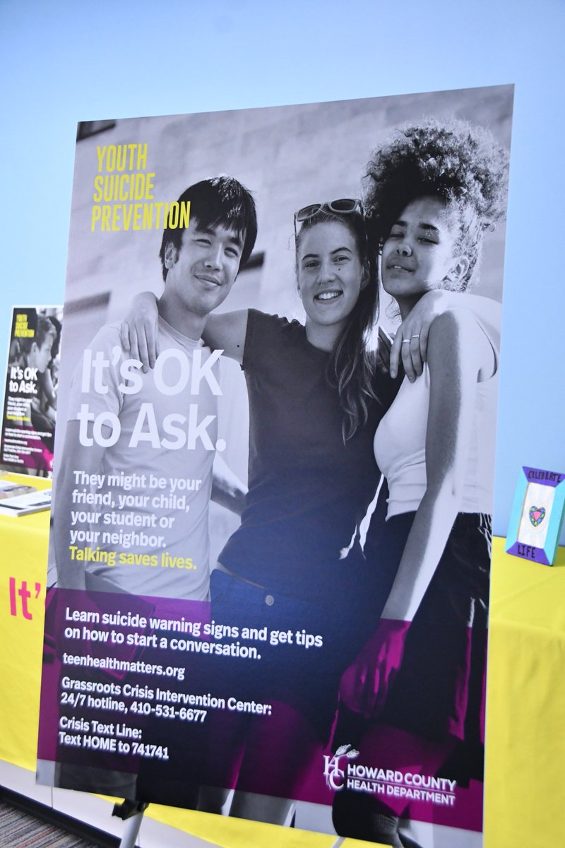 HoCoGovExec's tweet photo. Today, I am proud to announce a new campaign to reduce youth suicide in Howard County. The Health Department will implement a holistic plan to increase awareness, reduce stigma, recognize warning signs, and send a message to both youth and adults; It's Ok To Ask. https://t.co/QaMjoL3u9i