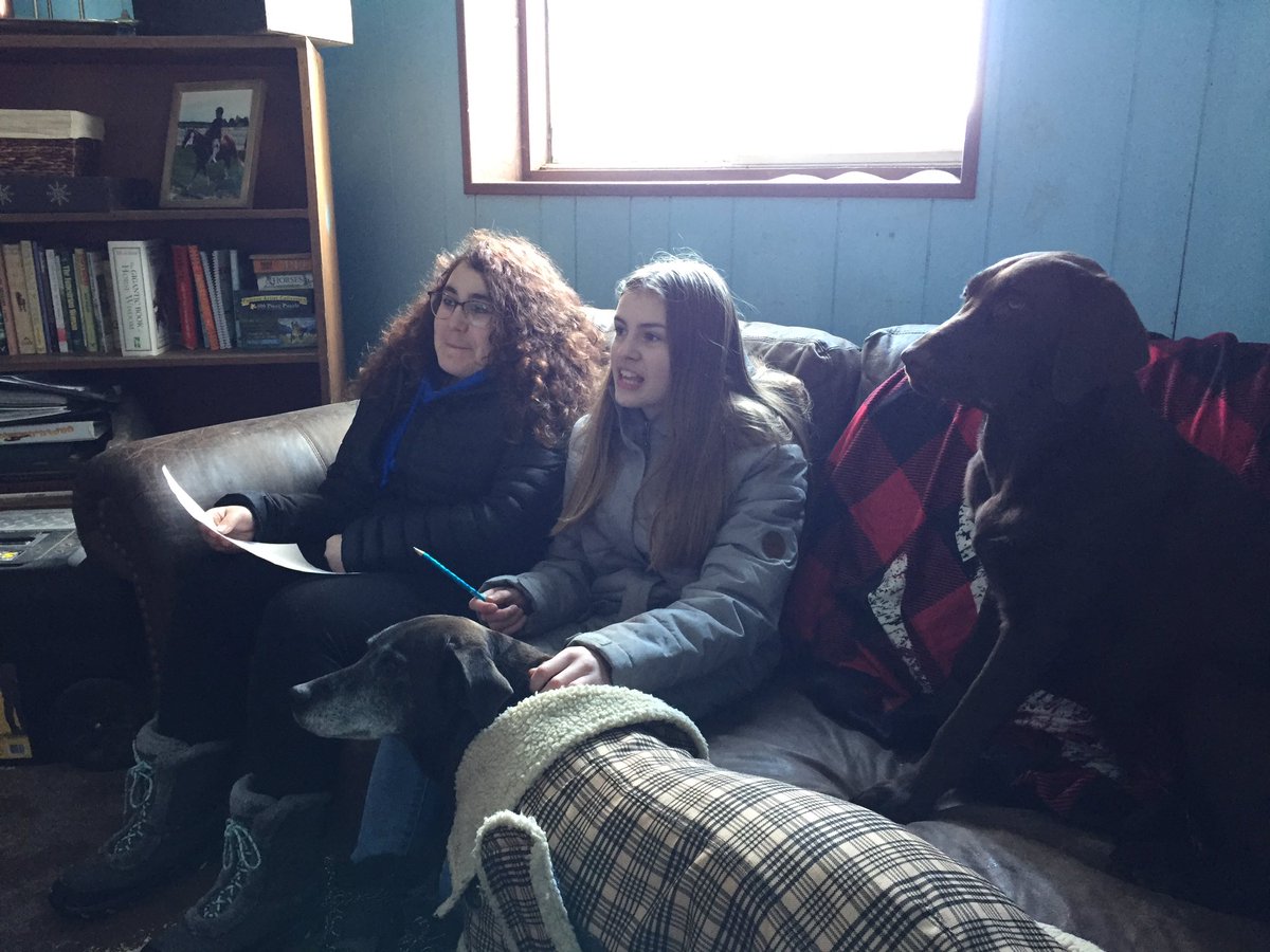 Stephan77788317's tweet photo. Amazing learning experience at SJD Equestrian. Thank you to Susan who sat down with two of my students to answer all their questions! The equestrian career pathway is endless! @RidgeAlgonquin @eSSTteam @SCDSB_Schools https://t.co/uzrsC5Bk9T