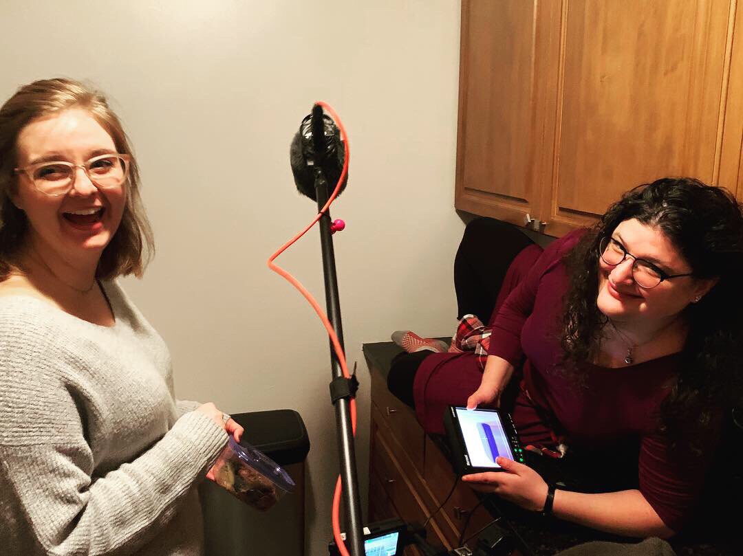 Betzine's tweet photo. When you’re shooting in tiny New York apartments, you gotta do what you gotta do to stay out of the shot. #lolgradschool #directorlife #setlife #womenled https://t.co/GGGQh7S5OB