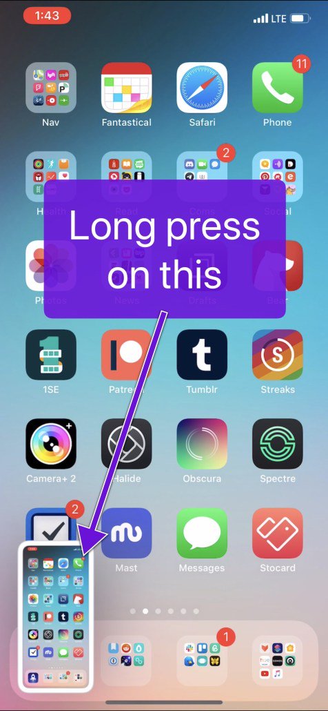 FineriOS's tweet image. 📱 Long-tap the iOS screenshot preview to immediately share it j.mp/2Eqxx0q