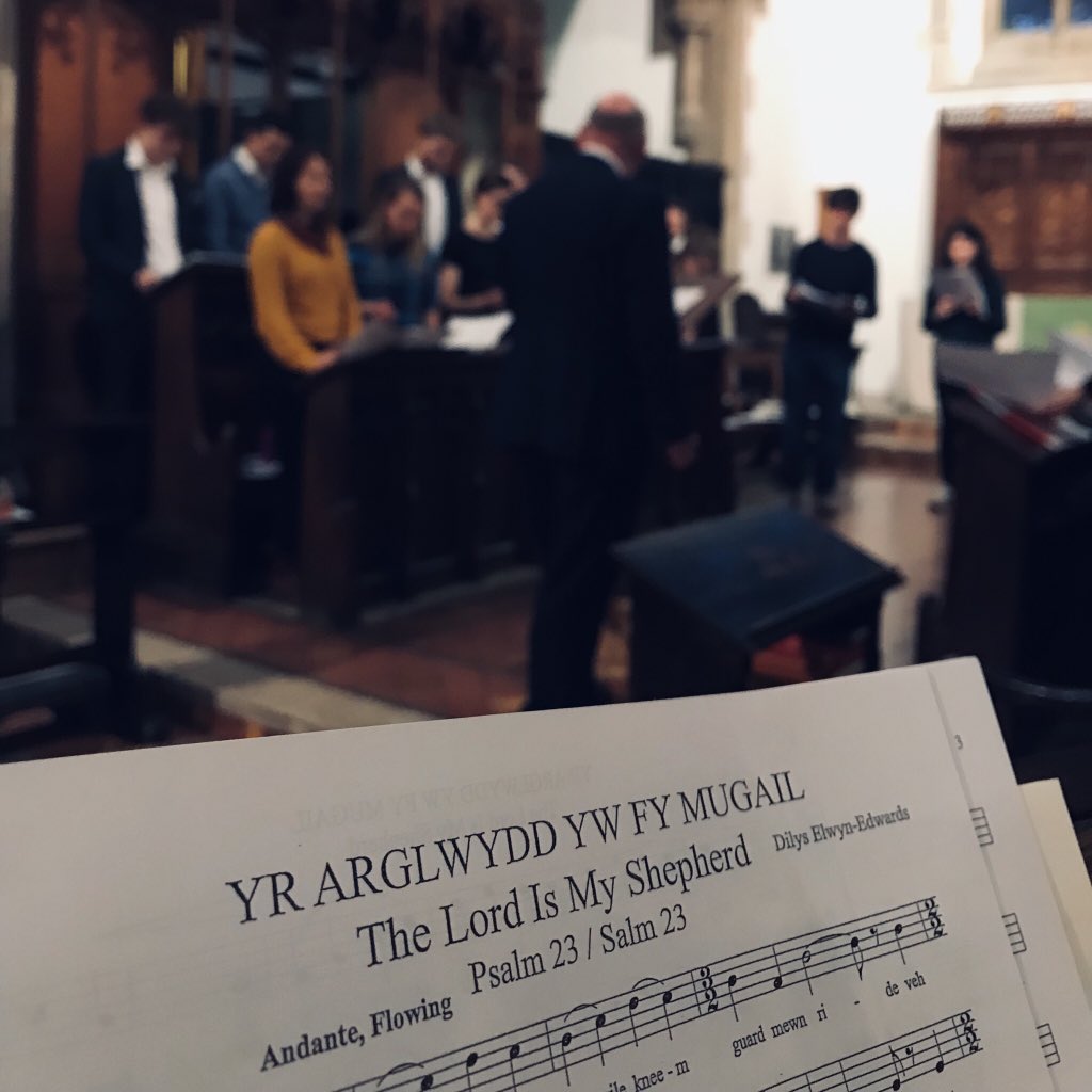 SPC_Choir's tweet image. On the eve of #StDavidsDay Dilys Elwyn-Edwards’ “Salm 23” and Matthias Jesus College Service #cymru #dewisant #StDavid