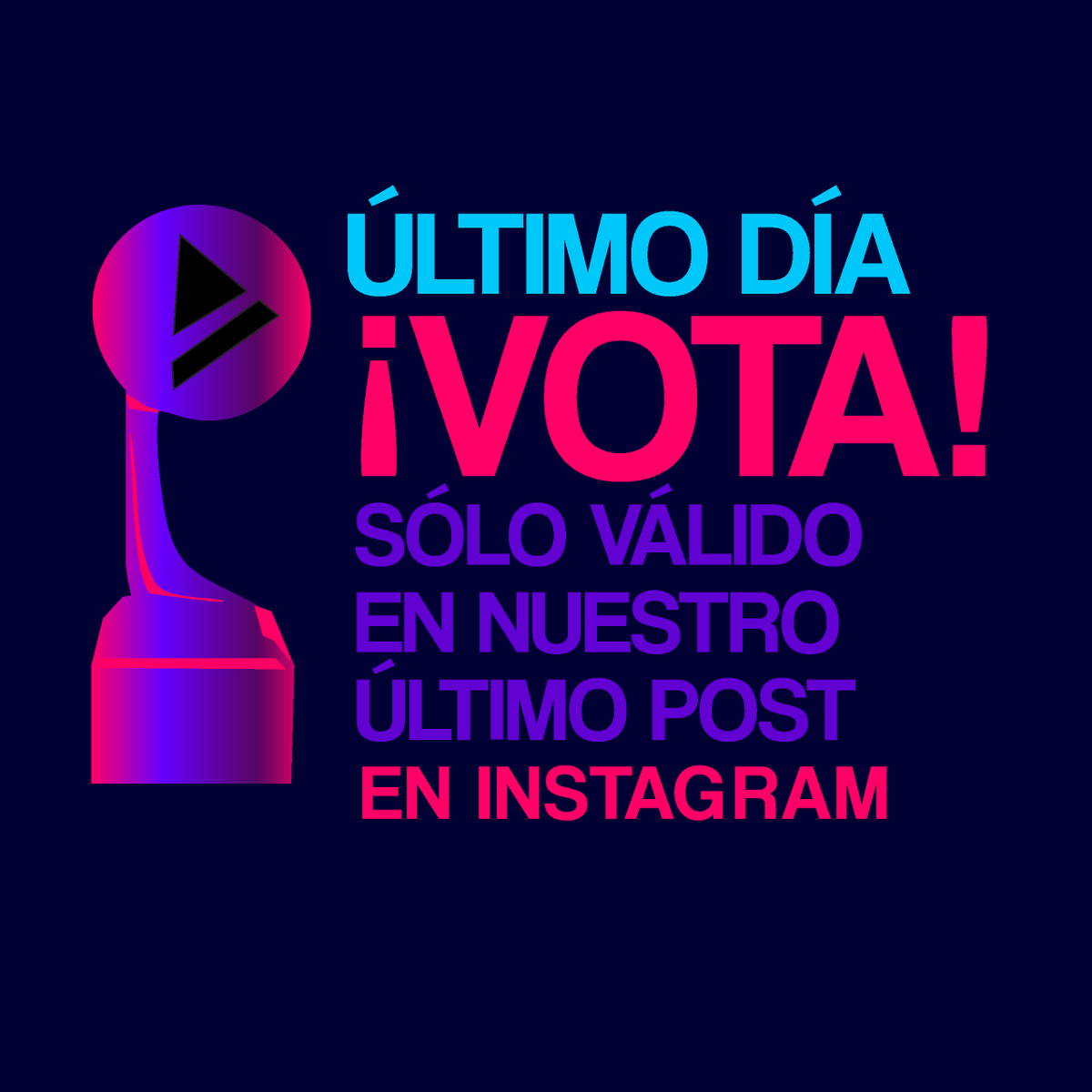 ¡Últimas horas para votar!😍🔥 Vota en nuestro último post en el feed de nuestro instagram <a href="/videoclipawards/">VideoclipAwards™</a>. instagram.com/p/BuYlnZkg1VP/ #VideoclipAwards2019