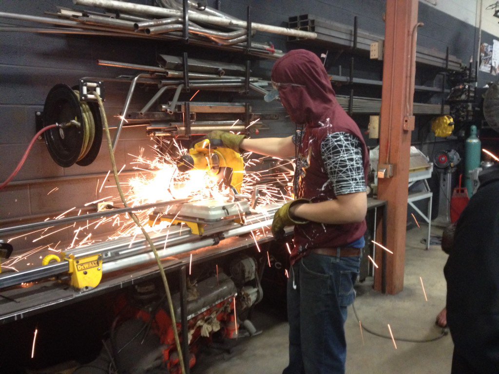 btbgas's tweet photo. Jordan, Steve, Ryan and Thomas working on making parts for the Whitney Point "Family Fun Carnival" project https://t.co/pWUhELYZy1