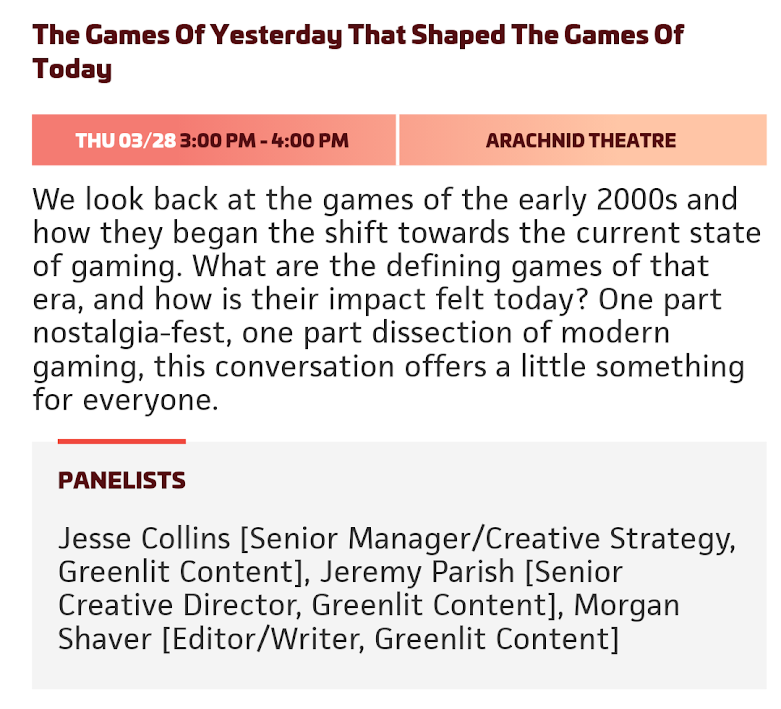 RightOnChime's tweet photo. It's weird seeing my name on an official @Official_PAX East page. But, there I am, times THREE! If you're going to #PAXEast, you should come attend my AWESOME panels, featuring some of the coolest people I know. Gotta rep that @greenlitcontent and @ProfessorChime ! #PAXEast2019 https://t.co/opPiKBVlbu