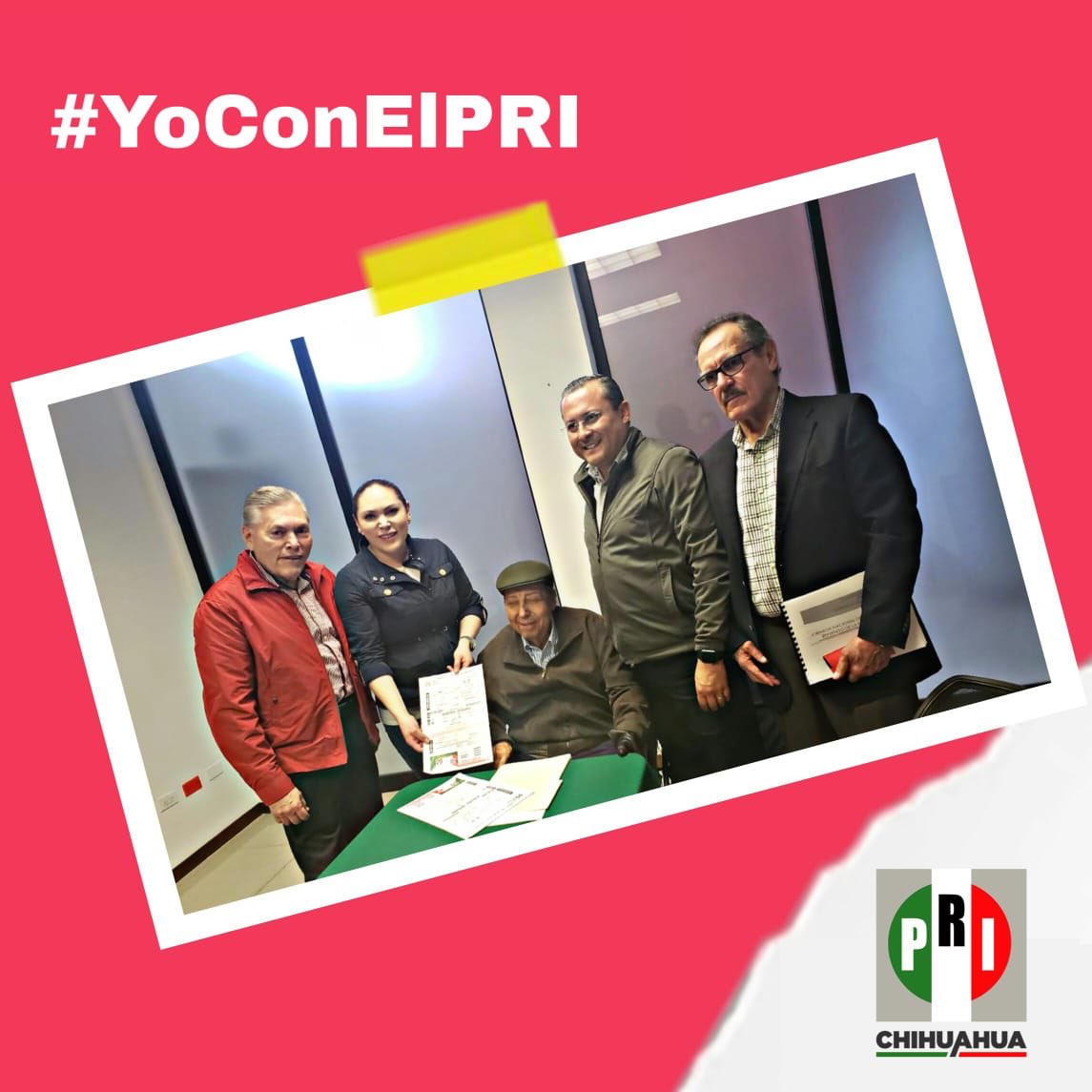 Con Don Francisco Rodríguez Pérez, un priísta con firmeza ejemplar, iniciamos nuestro proceso de afiliación y refrendo de militancia. Con orgullo nos preparamos para #DarleRumboAChihuahua.