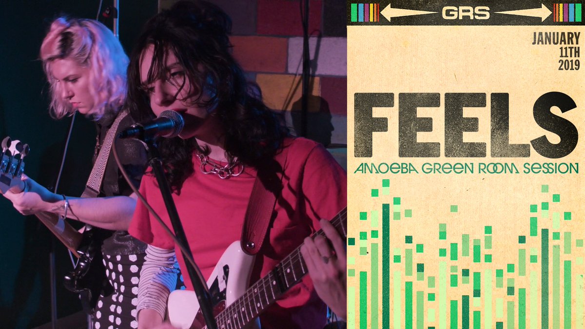 amoebamusic's tweet image. LA's own @feelstheband performed a fiery set of melodic noise punk in the Amoeba Hollywood green room! Their sophomore album #PostEarth is available now via @wichitarecs. 

Watch the FEELS Green Room Session: youtu.be/BYqS0deG2W0