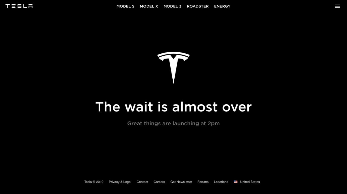 Tesla stopt even met het aannemen van bestellingen voor de Tesla Model S, X en 3! Om 23:00 CET gaat Elon Musk nieuws naar buiten brengen. De verwachting is dat de orders open gaan voor de $35K Model 3 of meer nieuws over de Model Y.