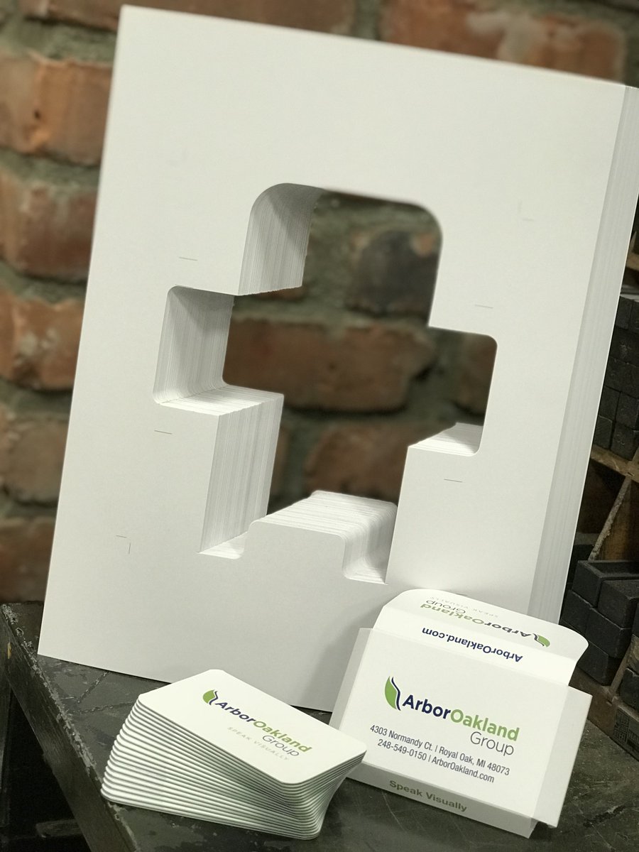 ArborOakland's tweet photo. When you help successful marketers to Speak Visually by printing brands, messages and images on anything - you also get to create custom packaging for clients which gets printed and then die cut on site. #design #packaging #SpeakVisually https://t.co/koSROmfEZe
