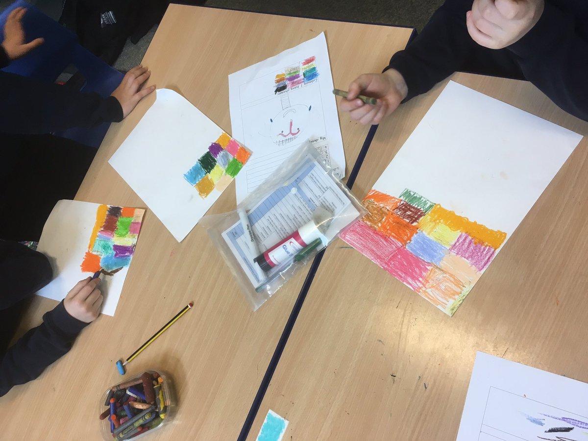 BegbrookAcademy's tweet image. Year 2 art inspired by African Akua dolls. We started by colouring our pages will oil pastels, painting black over the top and scratching out our design. Then we did a class gallery and shared what we liked about each other&apos;s art. It was a lot of fun!!!! #year2learning #CLF