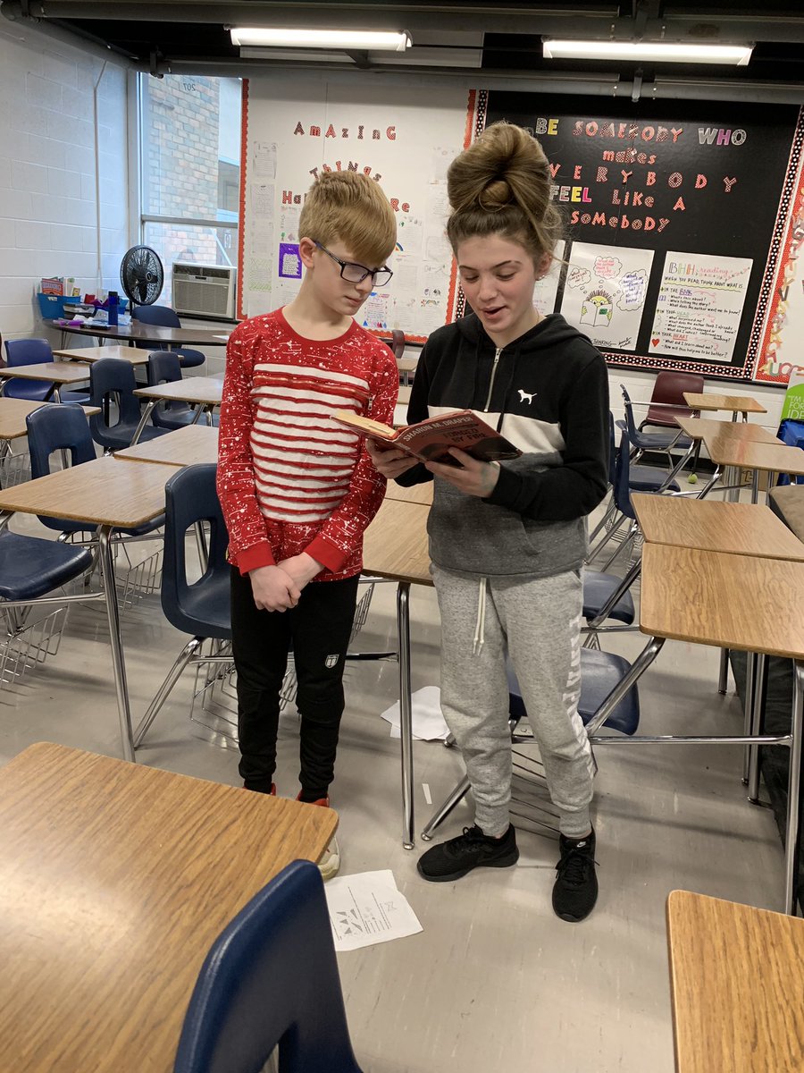An ELA teacher’s dream—you recommend your all time favorite Sharon Draper book to a student and you catch her(very shyly) reading a part to a friend!! Those books never disappoint!! @wcwolfpackreads <a href="/sharonmdraper/">Sharon M. Draper</a>