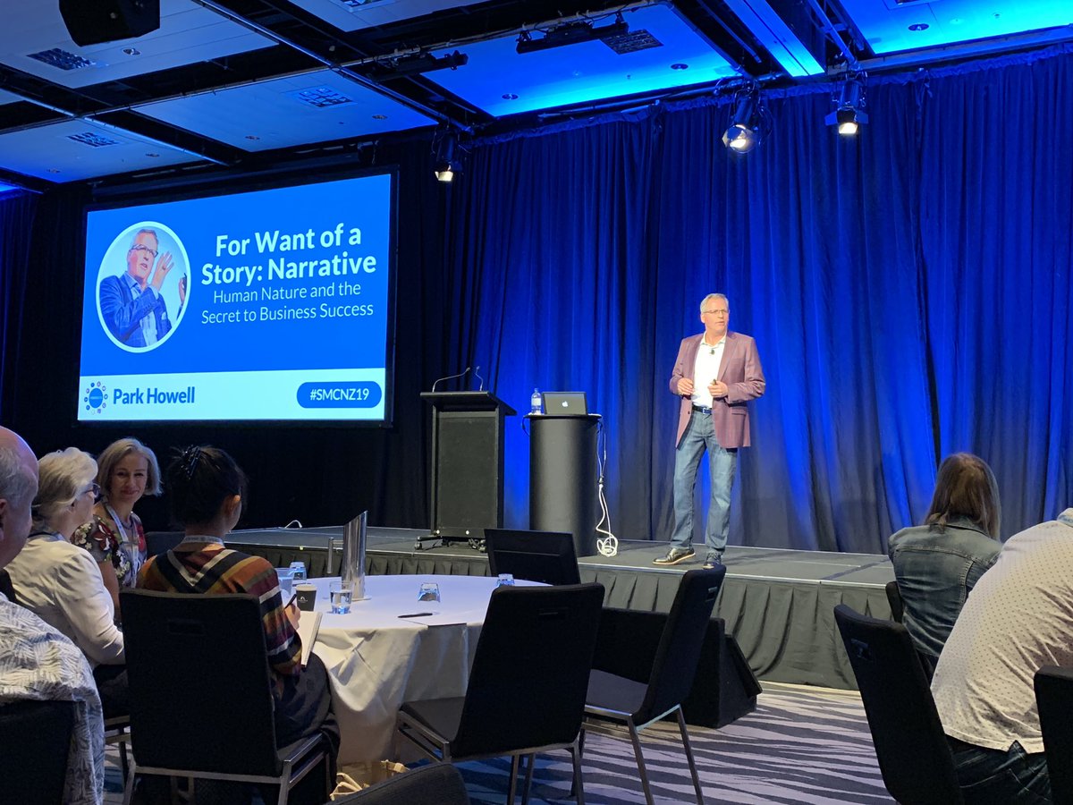 ScopeMediaNZ's tweet photo. Fascinating insights from @ParkHowell at #SMCNZ19  - loving the ABT theory in narrative development! #storyon #sharingyourstories https://t.co/2ZB4hvkcn7