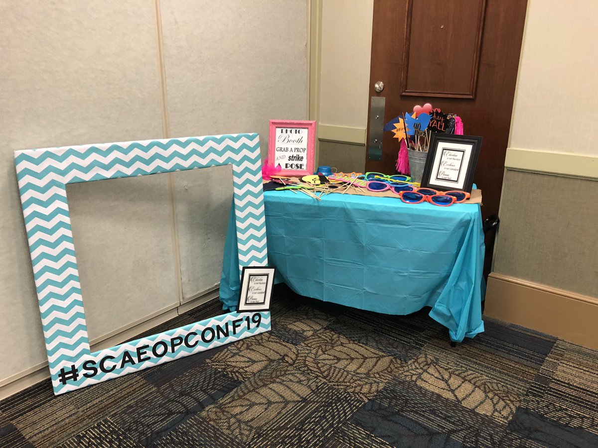 Photobooth props are ready for our first timers #gladyourhere #scaeopconf19