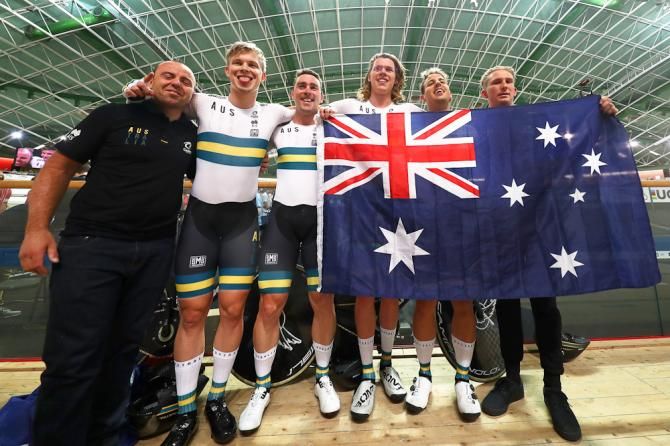 Baden Cooke (@badencooke) on Twitter photo Congratulations to the Australian Team Pursuit team for smashing their own World Record, that I thought may never be broken. Absolutely insane fast. <a href="/TimDecker7/">Tim Decker</a> <a href="/kell_obrien/">kellobrien</a> <a href="/leighhoward1/">Leigh Howard</a> <a href="/sam_welsford/">Sam Welsford</a> <a href="/AlexjhPorter/">Alexander Porter</a> Congratulations to the Australian Team Pursuit team for smashing their own World Record, that I thought may never be broken. Absolutely insane fast. <a href="/TimDecker7/">Tim Decker</a> <a href="/kell_obrien/">kellobrien</a> <a href="/leighhoward1/">Leigh Howard</a> <a href="/sam_welsford/">Sam Welsford</a> <a href="/AlexjhPorter/">Alexander Porter</a>