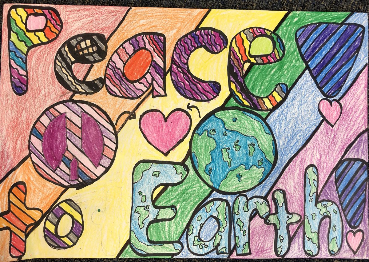 MrsH409's tweet image. Peace and kindness walk @Tabschools #TigerStrong #PeaceSignsProject