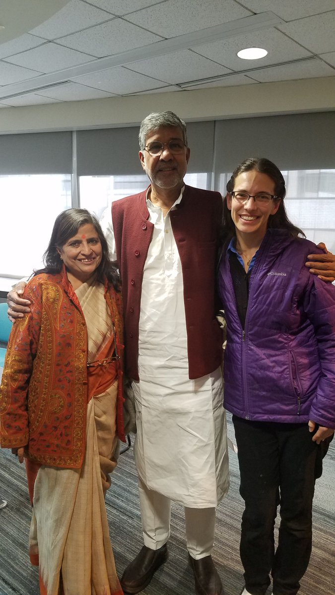 CIFCampaign's tweet photo. "How can a human be #illegal? We walk on the same Earth!  This is their planet; they are all our children."  

Still feeling inspired by @k_satyarthi and @sumedhakailash and the @100MilCampaign. #EndChildLaborNow #farmworkerchildren https://t.co/7mkWiXpz3a