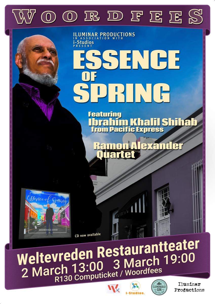 Proud to announce Ibrahim Khalil Shihab's nomination for Ghoema's.

Catch him for a rare appearance this coming Saturday (13h00) and Sunday (19h00) at the Woordfees 2019.

Iluminar Productions, <a href="/lunapaige/">Luna Paige</a>, <a href="/WeltevredenZA/">Weltevreden Estate</a>, <a href="/ClemenGold/">ClemenGold</a> <a href="/Woordfees/">Toyota Stellenbosch Woordfees</a> and i-Studios.