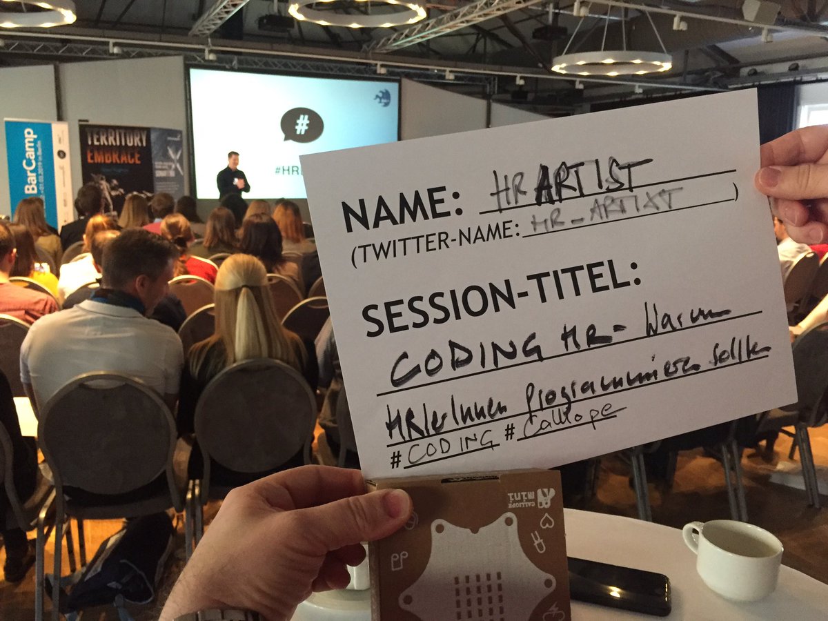 HR_ARTiXt's tweet photo. Wenn das dein Ausblick im großen Saal von der Bühne ist, weißt du dass es eine gelungene Seesauon beim #HRBC19 war: #CodingHR mit dem #Calliope. Danke #HR fürs Interesse.
Da gibt es viel zu tun und multiple Anwenungskonzepte. #NeuesLernen
#Haltung
#Mut https://t.co/G2iZ25V2hx